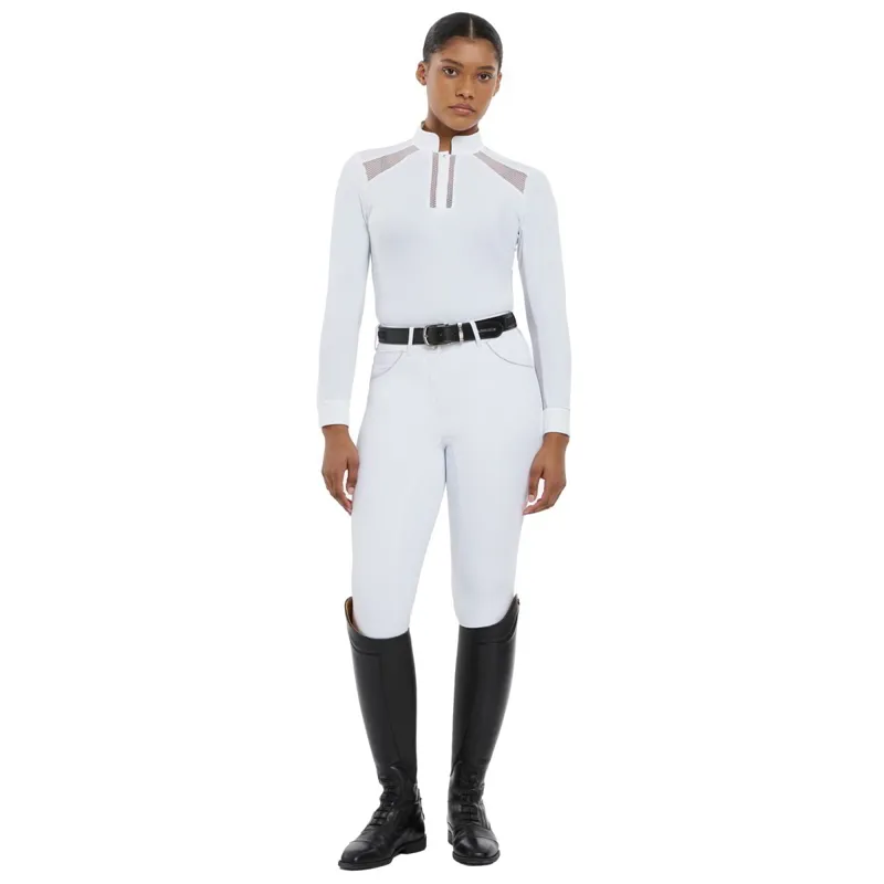 LeMieux Camille Long Sleeve Women's Show Shirt - White-10