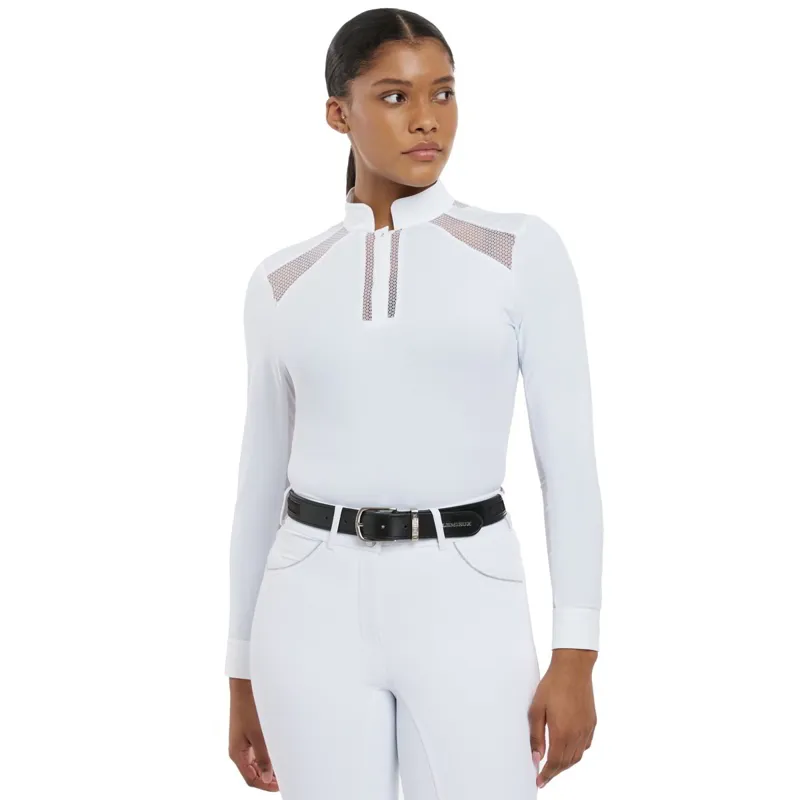 LeMieux Camille Long Sleeve Women's Show Shirt - White-9