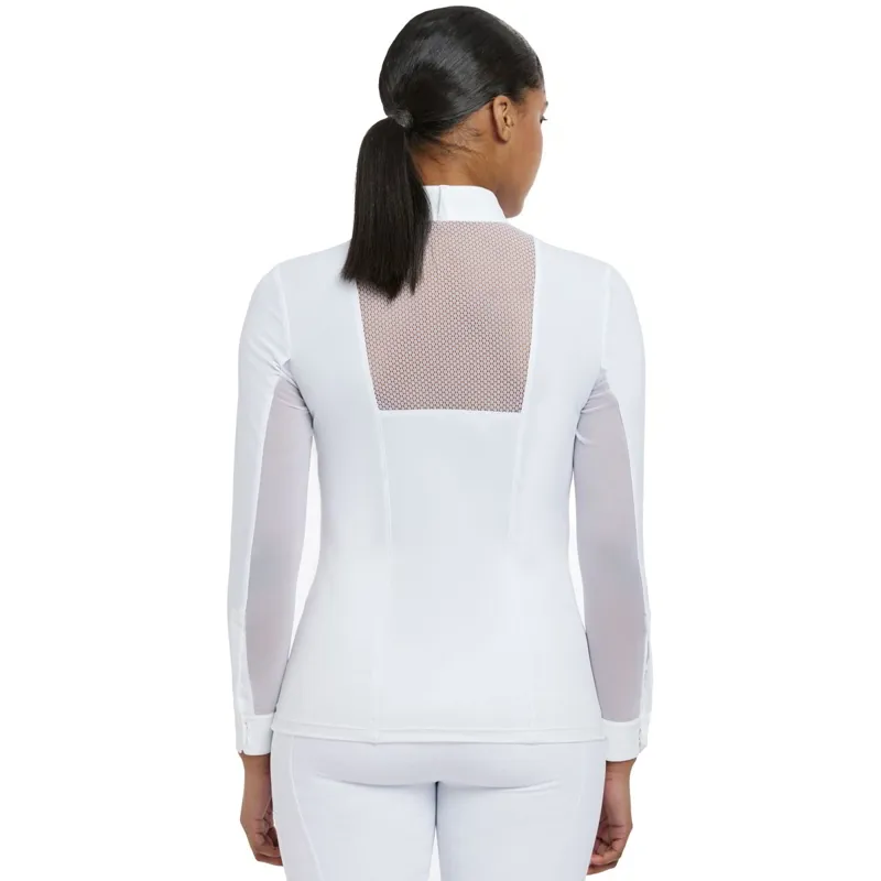 LeMieux Camille Long Sleeve Women's Show Shirt - White-8