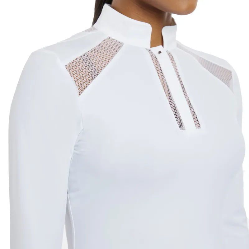 LeMieux Camille Long Sleeve Women's Show Shirt - White-7