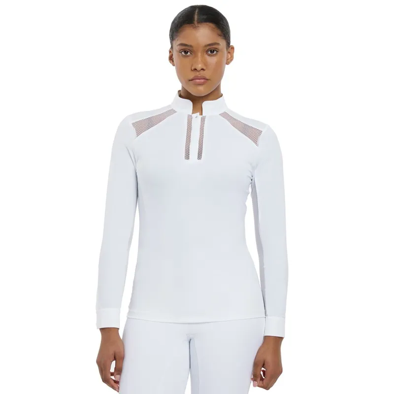 LeMieux Camille Long Sleeve Women's Show Shirt - White-1
