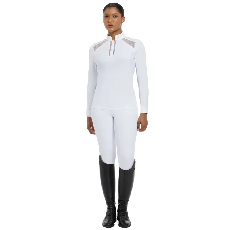 LeMieux Camille Long Sleeve Women's Show Shirt - White-6