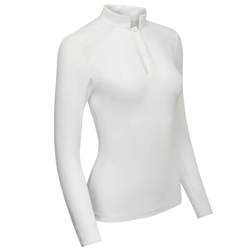 LeMieux Camille Long Sleeve Women's Show Shirt - White-3
