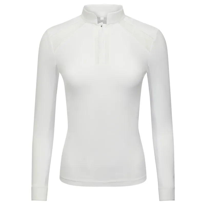 LeMieux Camille Long Sleeve Women's Show Shirt - White
