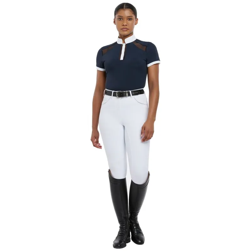 LeMieux Camille Short Sleeve Competition Shirt - Navy-10