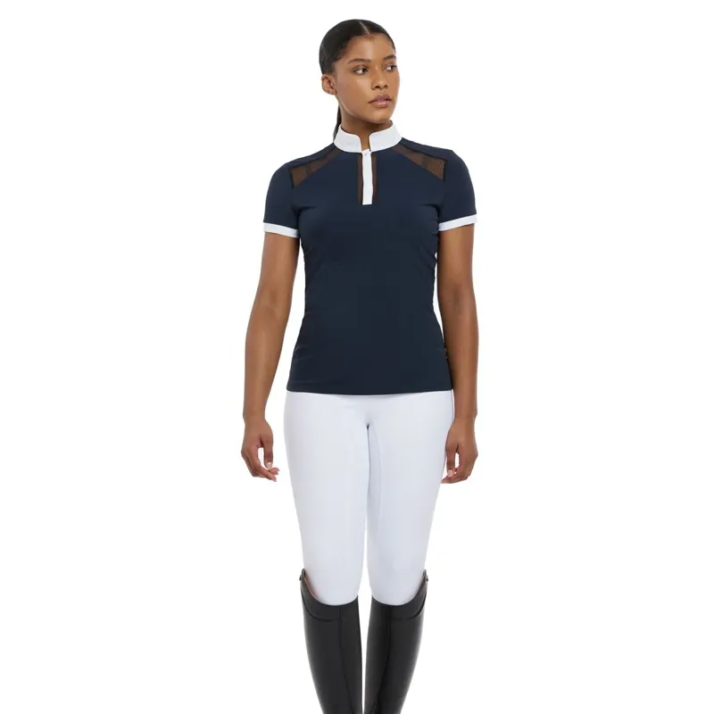 LeMieux Camille Short Sleeve Competition Shirt - Navy-8