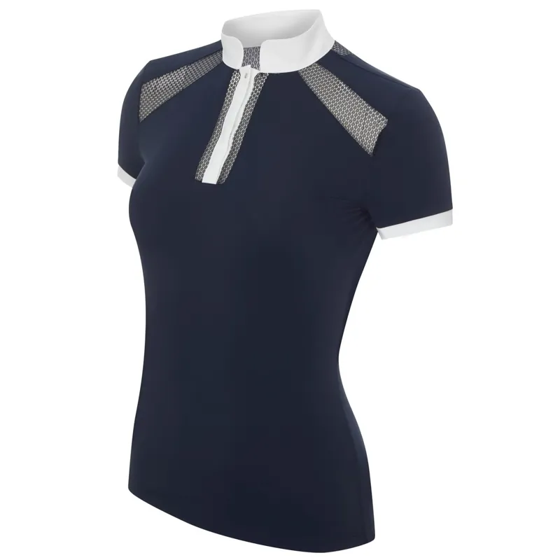 LeMieux Camille Short Sleeve Competition Shirt - Navy-2