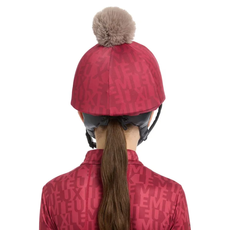 LeMieux Casey Helmet Cover - Ember-6