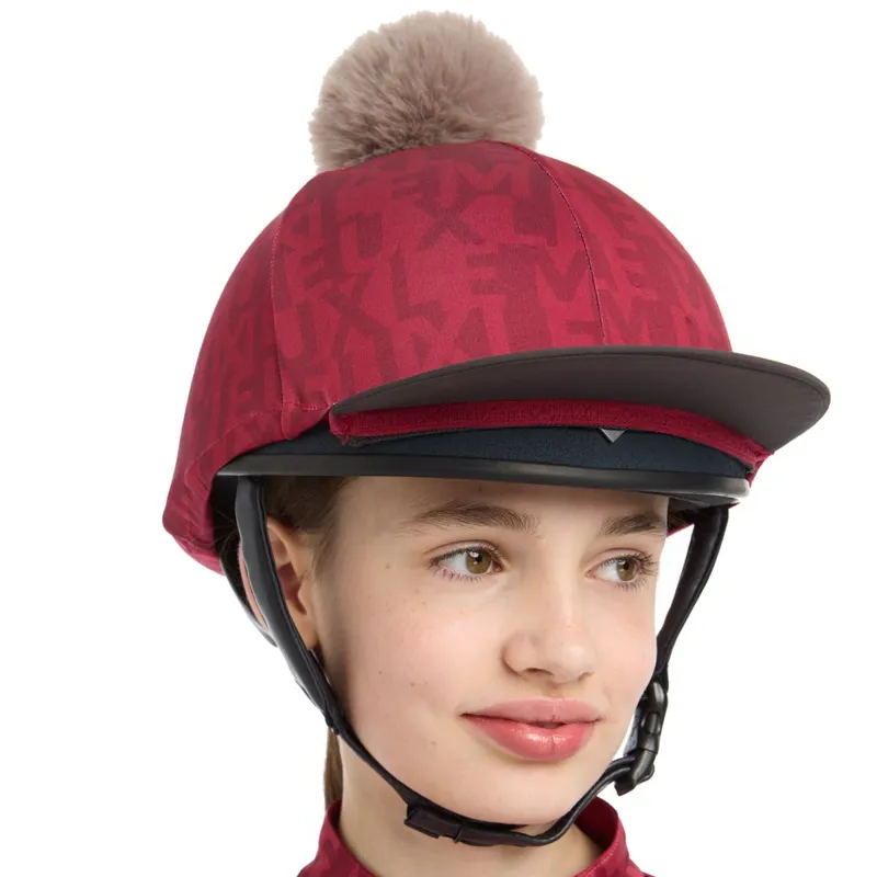 LeMieux Casey Helmet Cover - Ember-5