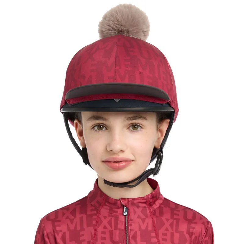 LeMieux Casey Helmet Cover - Ember-4