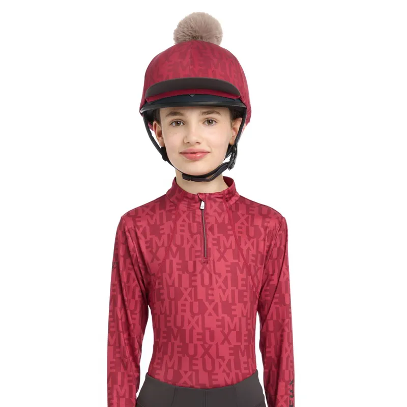 LeMieux Casey Helmet Cover - Ember-3