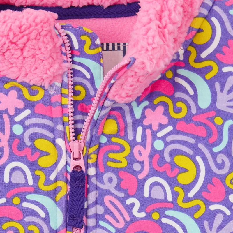 Lighthouse Cassie Junior Girls Fleece Pullover - Blush Pink-1