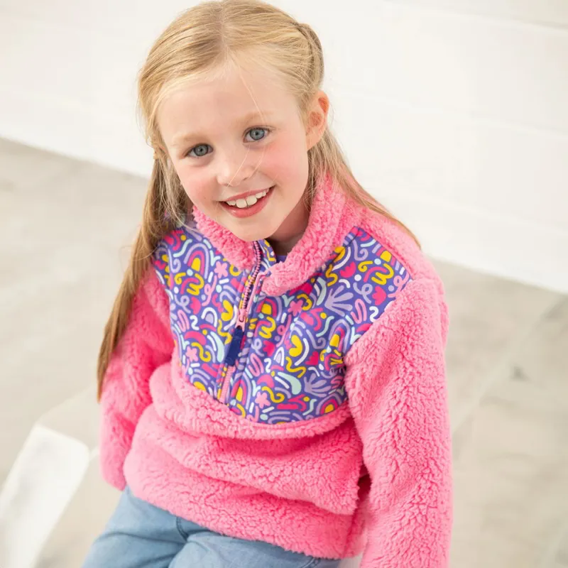 Lighthouse Cassie Junior Girls Fleece Pullover - Blush Pink-5