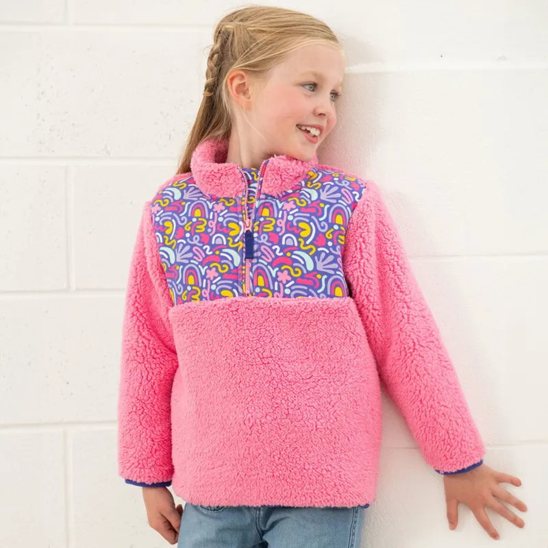 Lighthouse Cassie Junior Girls Fleece Pullover - Blush Pink-6