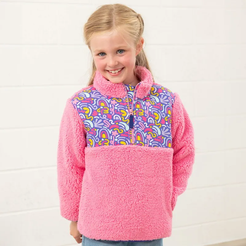 Lighthouse Cassie Junior Girls Fleece Pullover - Blush Pink-7