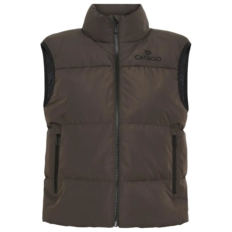 Catago Vally Womens Short Padded Riding Vest - After Dark-3