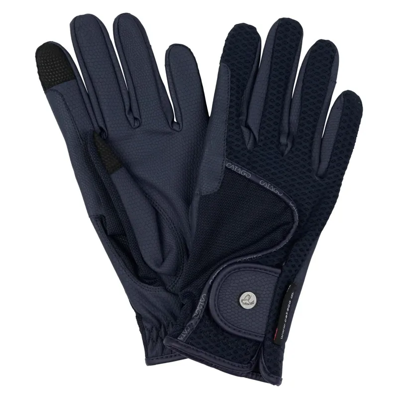 Catago FIR-Tech Mesh Adult Riding Gloves - Navy