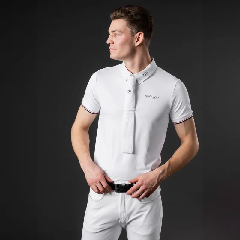 Catago Nevin Men's Show Shirt - White