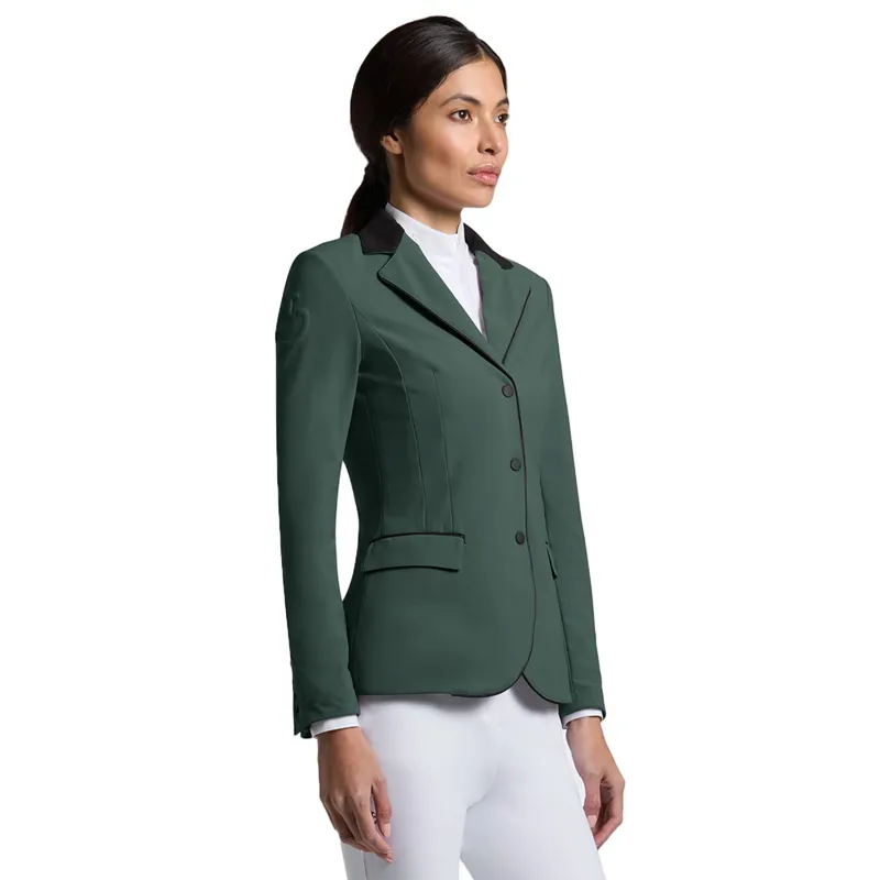 Cavalleria Toscana Competition Zip Womens Show Jacket - Jungle Green
