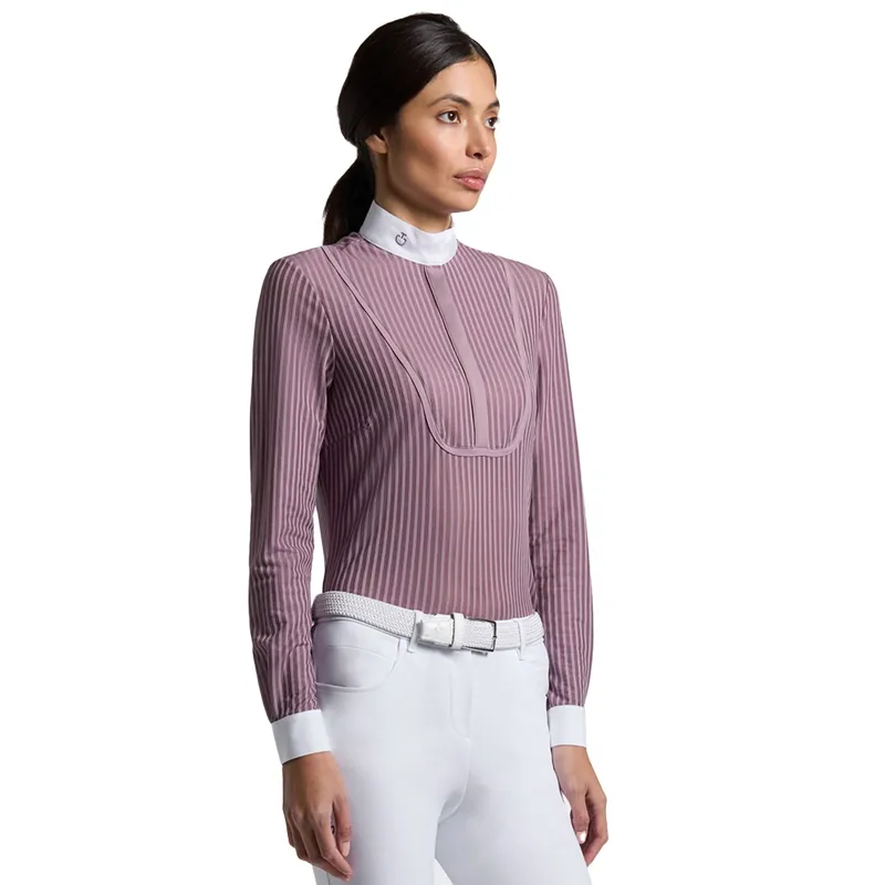 Cavalleria Toscana Women's Long Sleeve Competition Shirt - Grape Shake