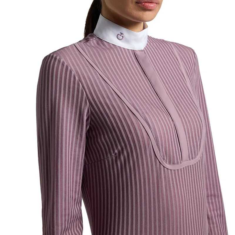 Cavalleria Toscana Women's Long Sleeve Competition Shirt - Grape Shake-2