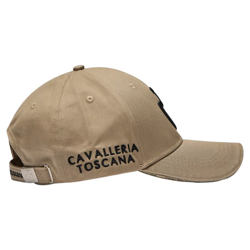 Cavalleria Toscana Logo Cotton Cap - Beige/Black-2