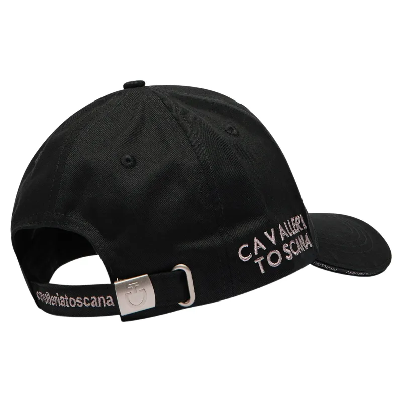 Cavalleria Toscana Logo Cotton Cap - Black/Pink-1