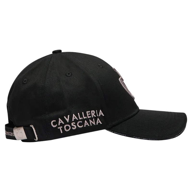 Cavalleria Toscana Logo Cotton Cap - Black/Pink-2