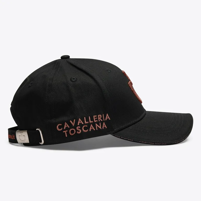 Cavalleria Toscana Logo Cotton Cap - Black/Mink-1