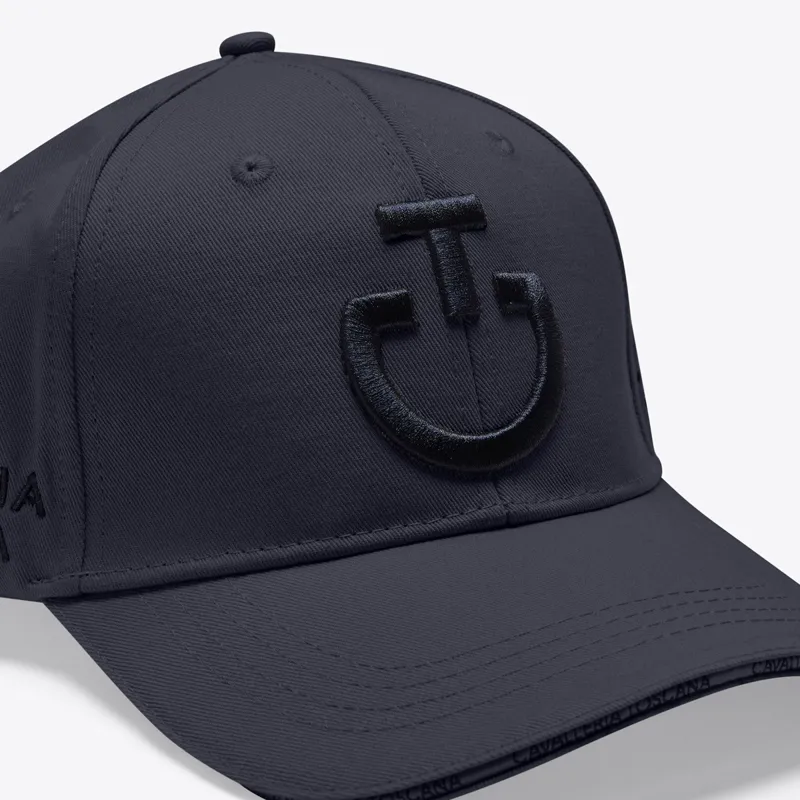 Cavalleria Toscana Logo Cotton Cap - Charcoal/Black-3