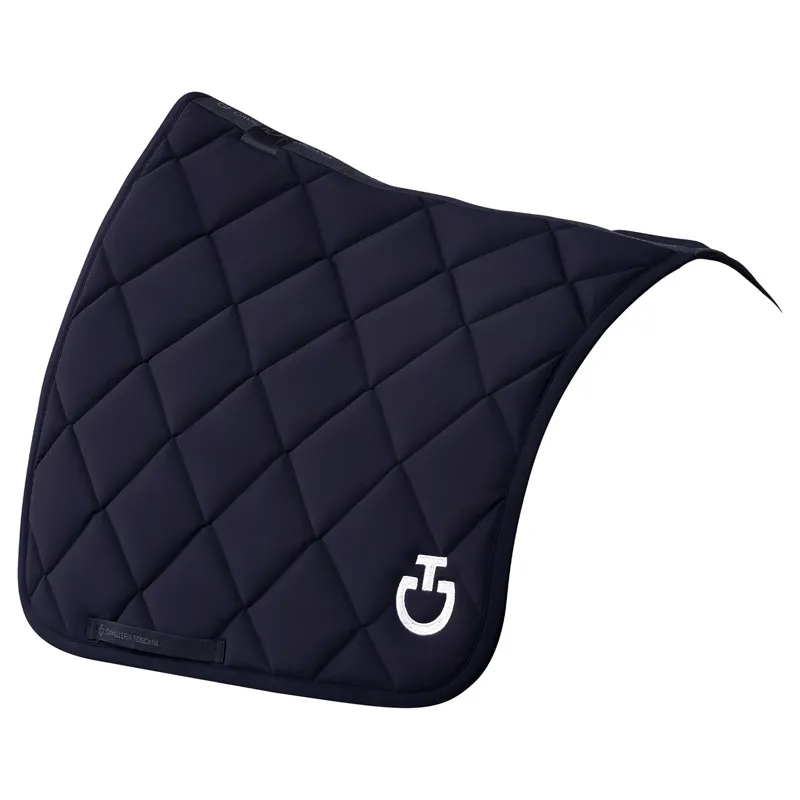 Cavalleria Toscana Diamond Quilted Dressage Saddle Pad - Navy-1