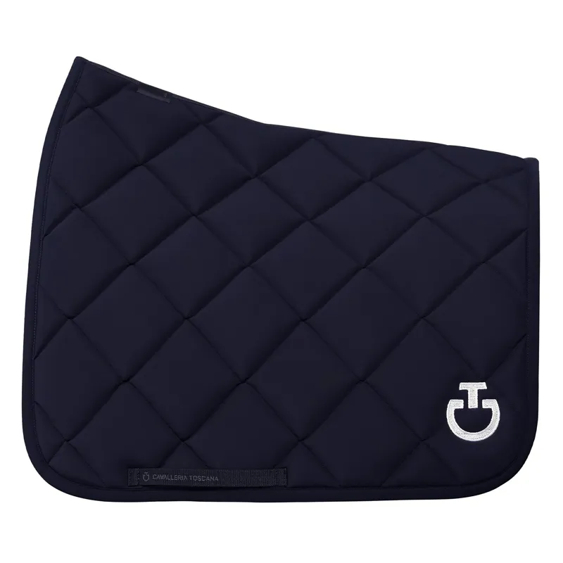 Cavalleria Toscana Diamond Quilted Dressage Saddle Pad - Navy