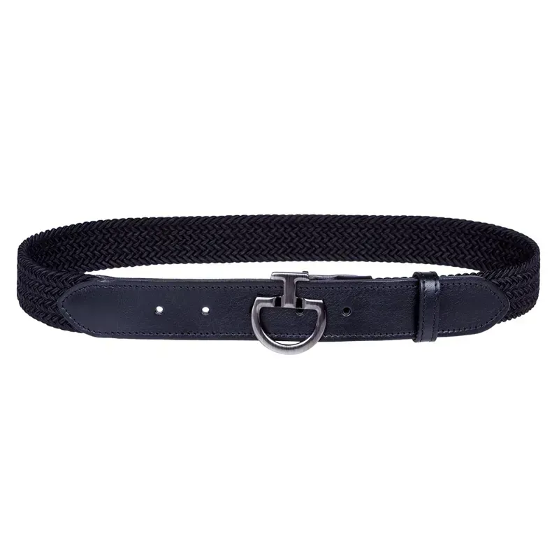 Cavalleria Toscana Elastic Clasp Women's Belt - Navy