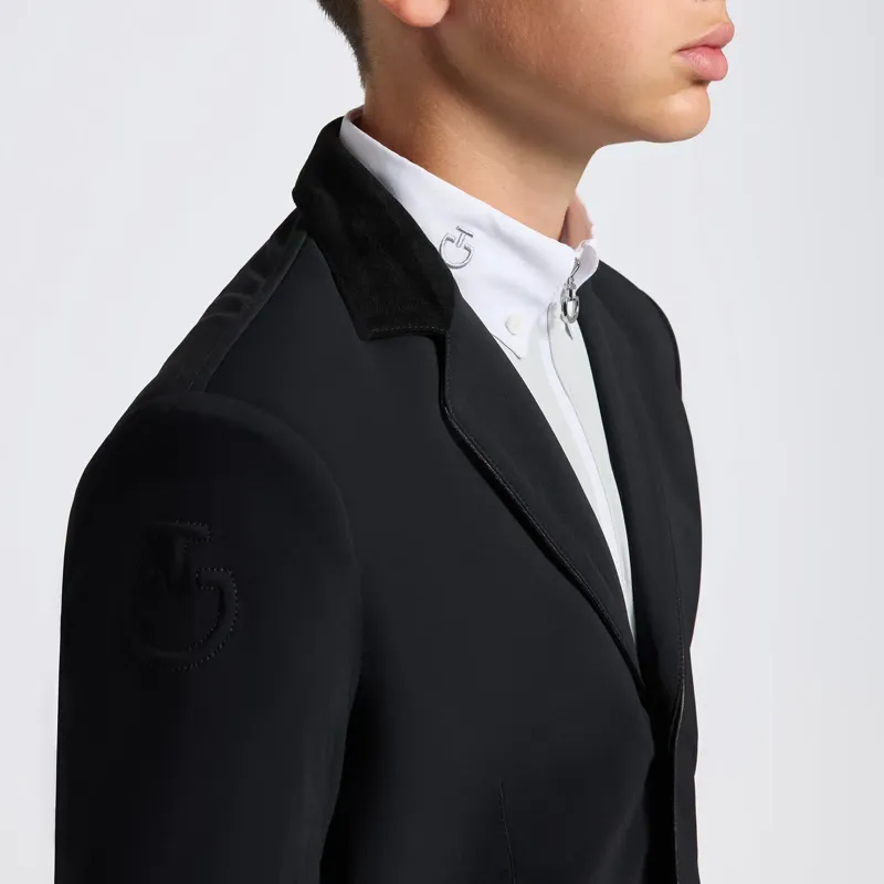 Cavalleria Toscana GP Zip Junior Boys Show Jacket - Black-2