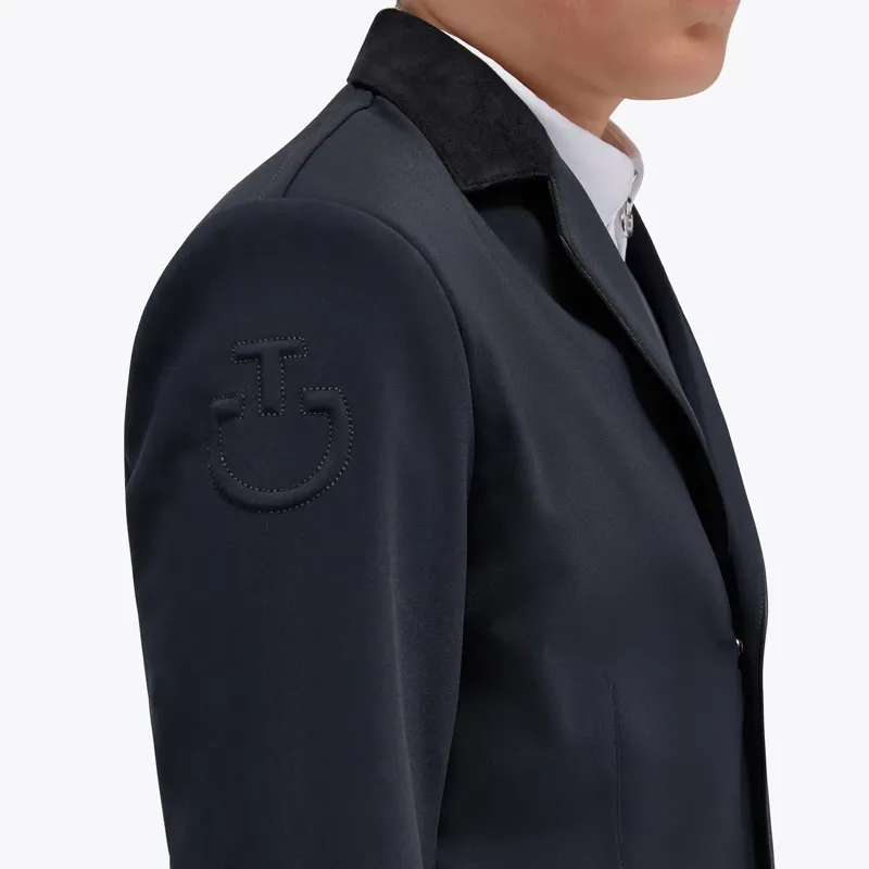 Cavalleria Toscana GP Zip Junior Boys Show Jacket - Navy-2