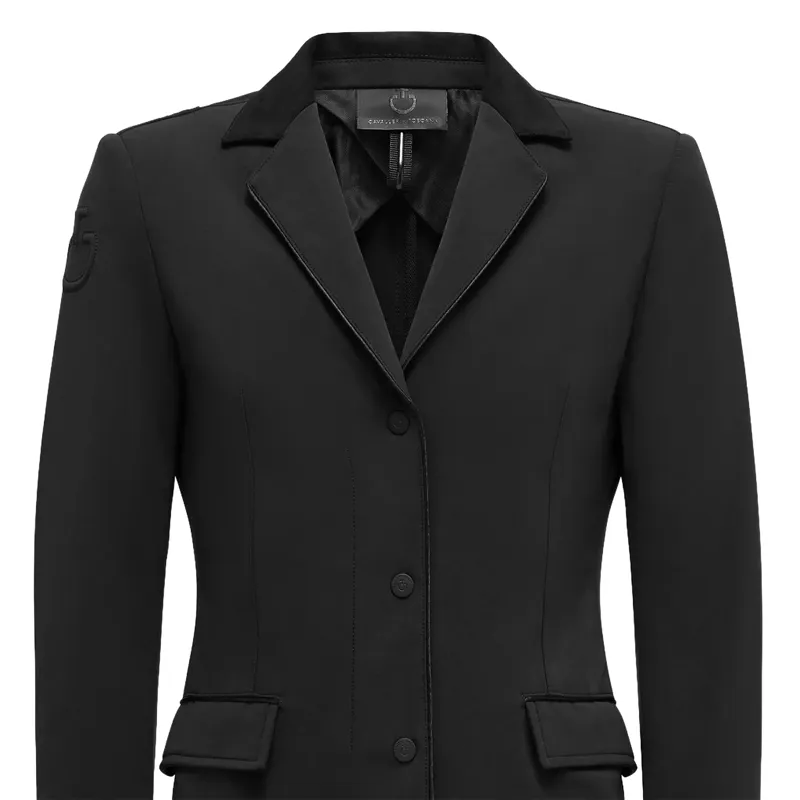 Cavalleria Toscana GP Zip Junior Girls Show Jacket - Black-2
