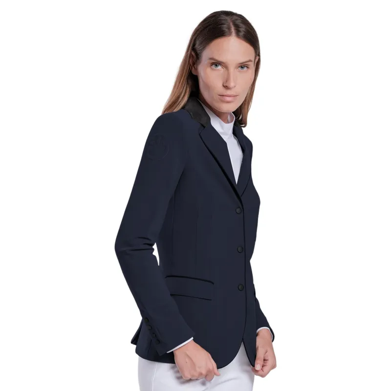 Cavalleria Toscana Competition Zip Women's Show Jacket - Navy-4