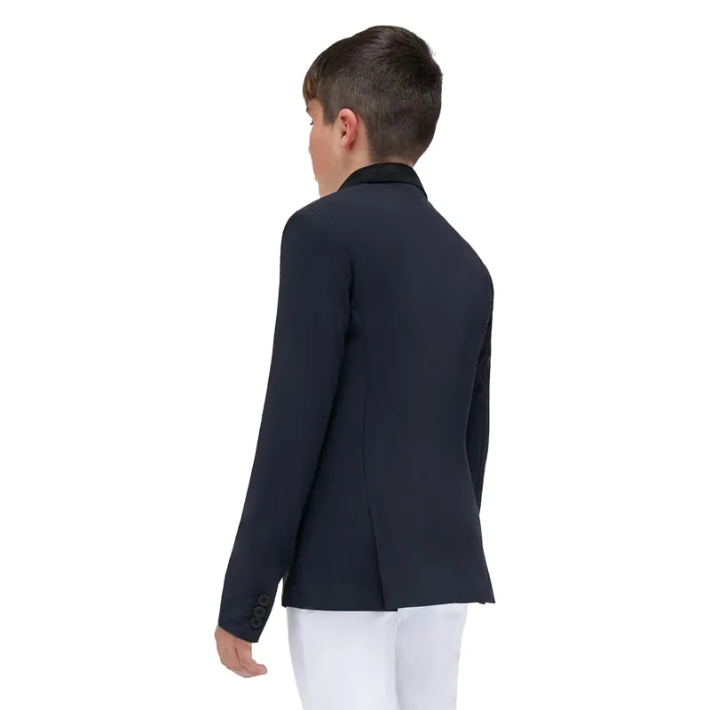 Cavalleria Toscana GP Zip Junior Boys Show Jacket - Navy-1