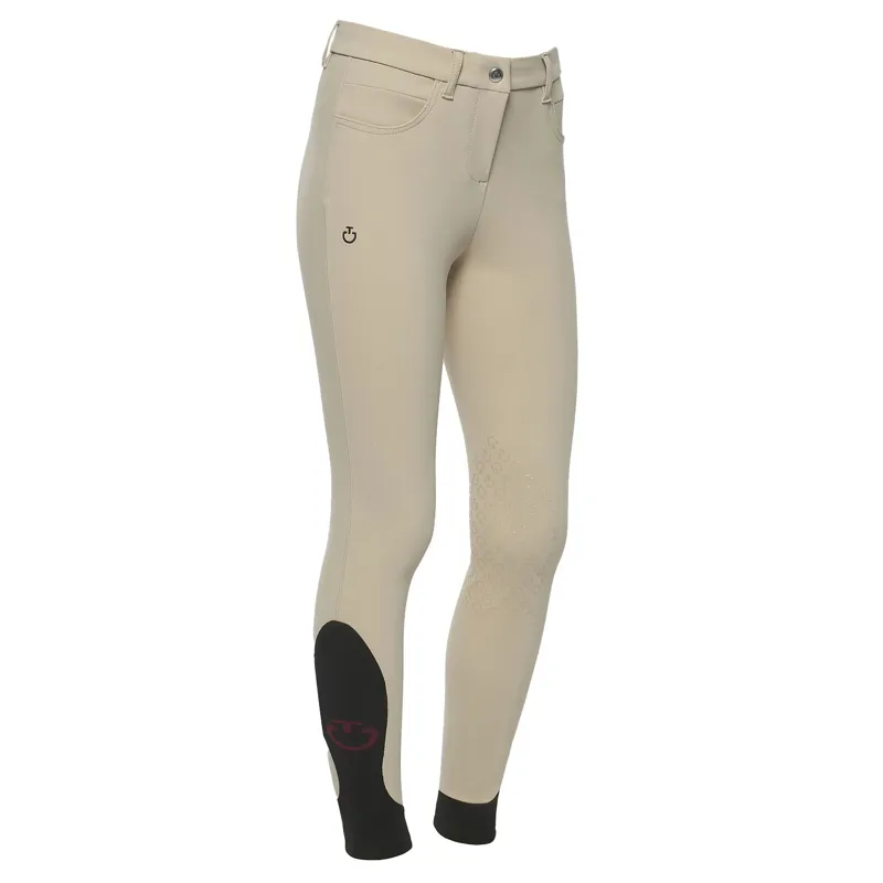 Cavalleria Toscana Junior Girls Color Grip Breeches - Beige