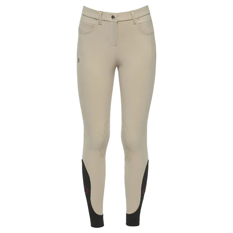 Cavalleria Toscana Junior Girls Color Grip Breeches - Beige-1
