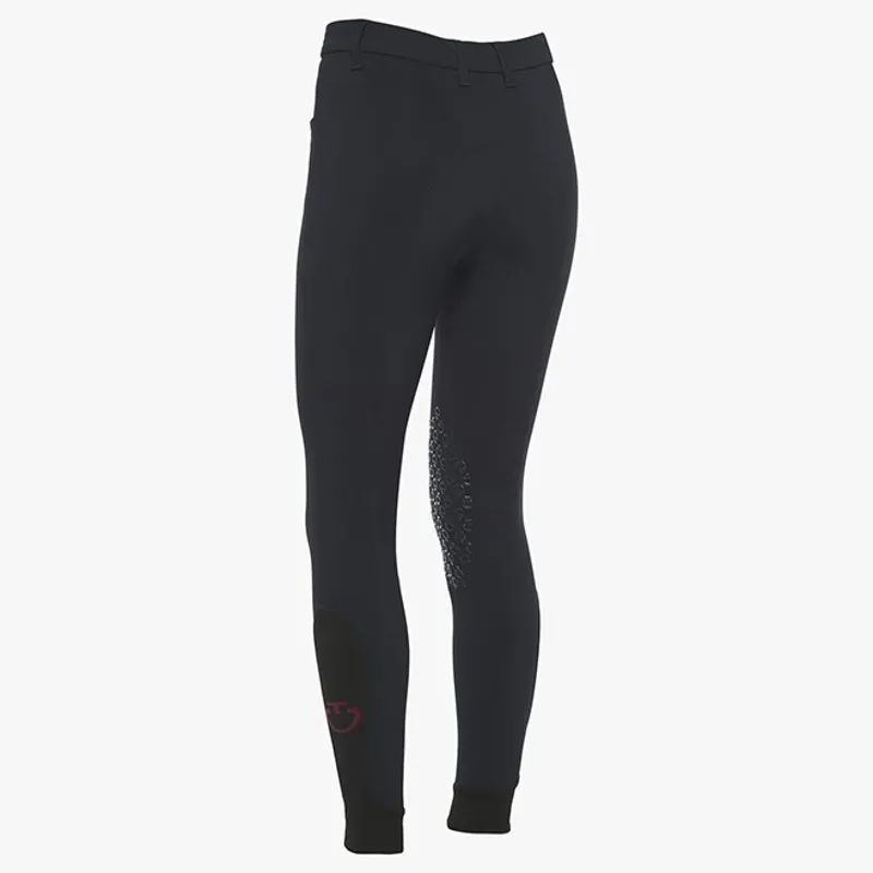 Cavalleria Toscana Junior Girls Knee Grip GP Breeches - Navy-2