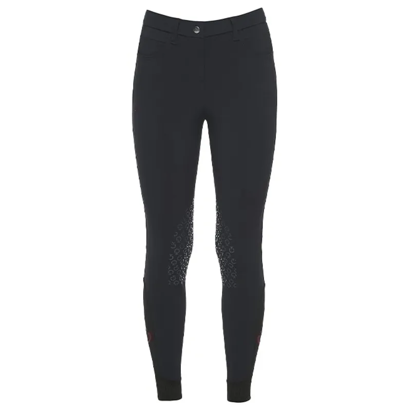 Cavalleria Toscana Junior Girls Knee Grip GP Breeches - Navy-1