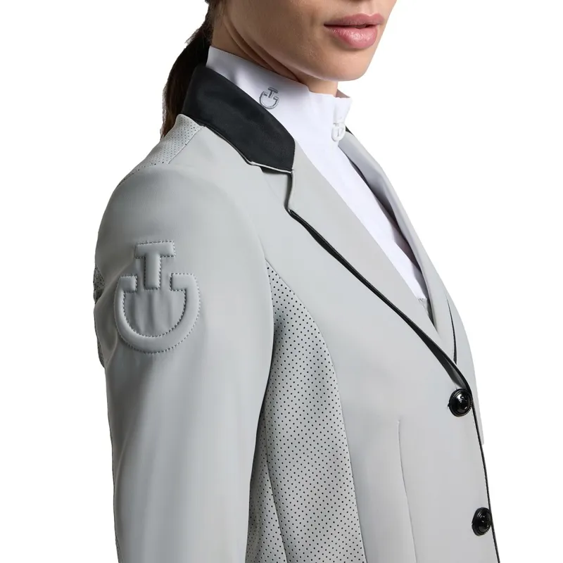 Cavalleria Toscana Perforated GP Womens Show Coat - Belgian Block-2