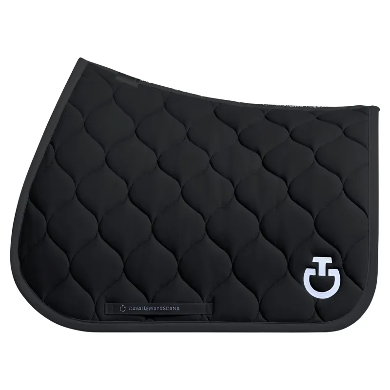 Cavalleria Toscana Circular Quilted Jersey Jump Saddle Pad Black