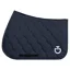 Cavalleria Toscana Circular-Quilted Jersey Jump Saddle Pad - Navy