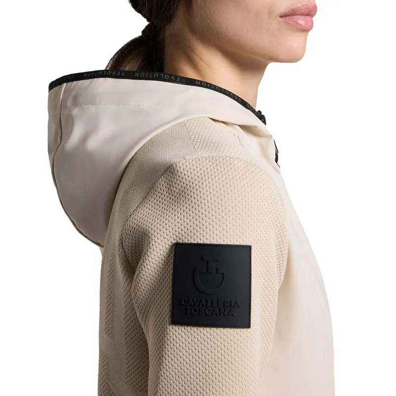 Cavalleria Toscana Tech Knit Softshell Women's Jacket - Birch/White-4