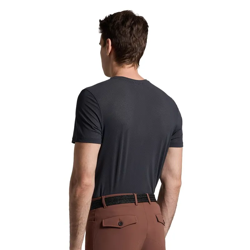 Cavalleria Toscana Pocket Men's Tech Tee - Charcoal-2