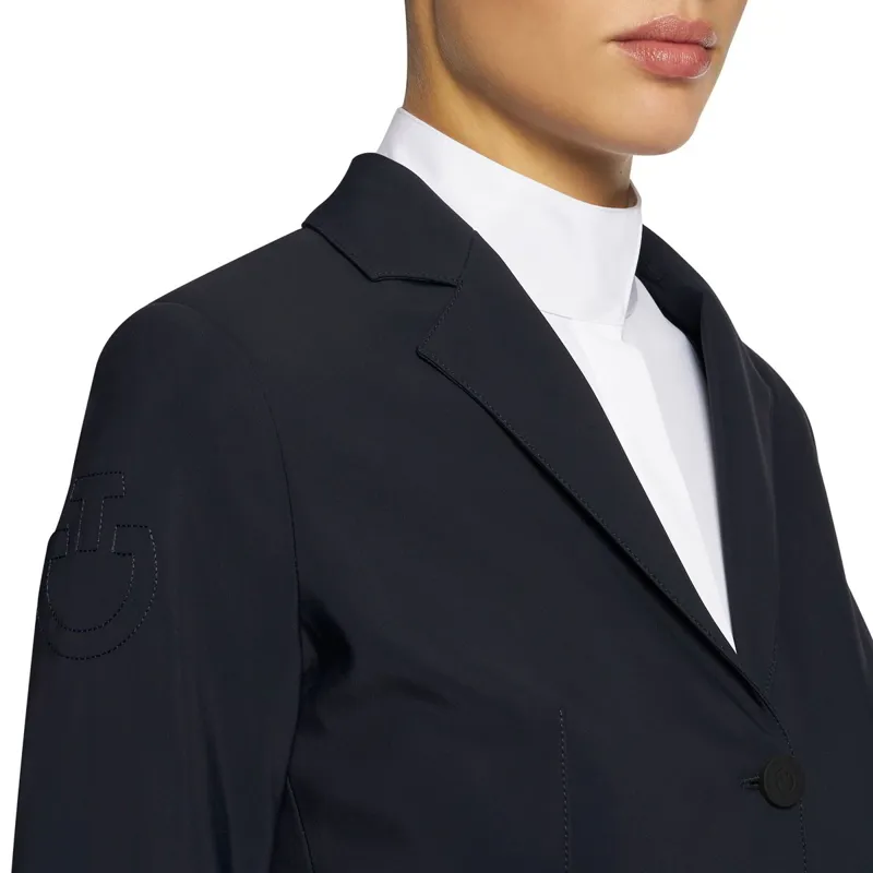 Cavalleria Toscana American Jersey Ladies Show Coat - Navy-2