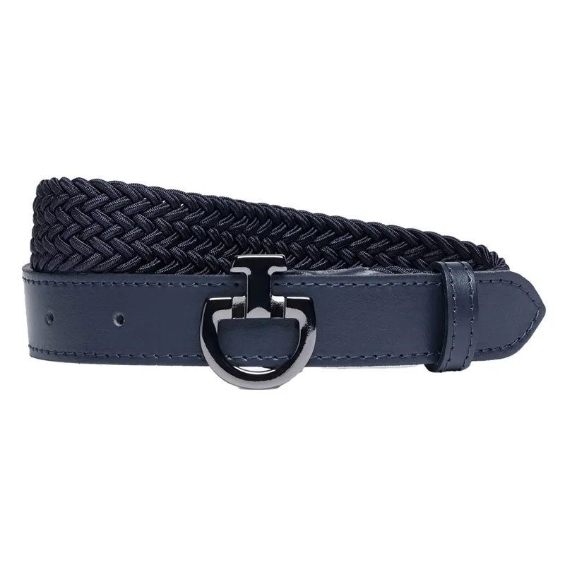 Cavalleria Toscana Young Rider Junior Elastic Belt - Dark Blue