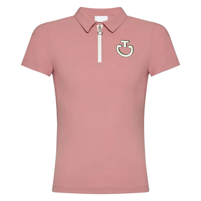 Cavalleria Toscana Comic Book Junior Girls Polo Shirt - Light Pink